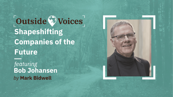 Shapeshifting Companies of the Future with Dr. Bob Johansen - OutsideVoices Podcast with Mark Bidwell